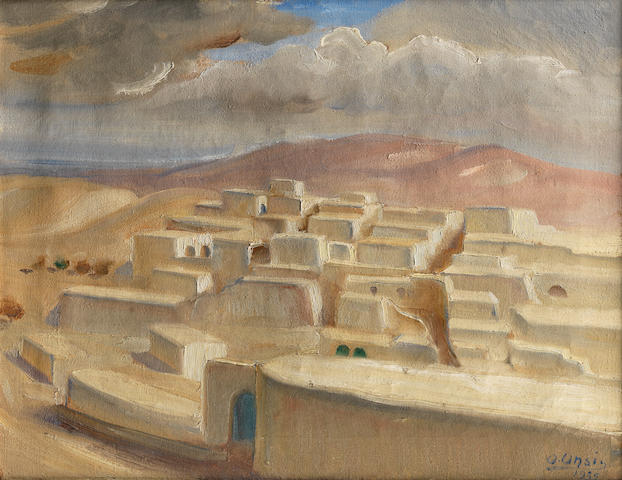 Omar Onsi (Lebanese, 1901-1969) View of Hauran