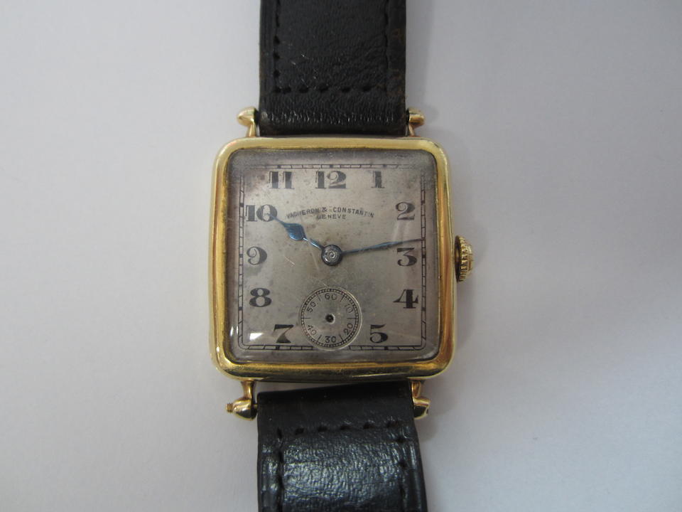 Bonhams : Vacheron & Constantin. An 18k gold manual wind wristwatch ...