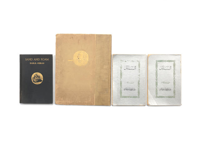 Kahlil Gibran (Lebanon, 1883-1931) Four rare and important books by Kahlil Gibran, including four with handwritten dedications by the author
