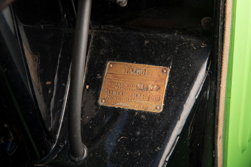 1933 Talbot AV105 Alpine Speed Model  Chassis no. 31654 Engine no. AV115