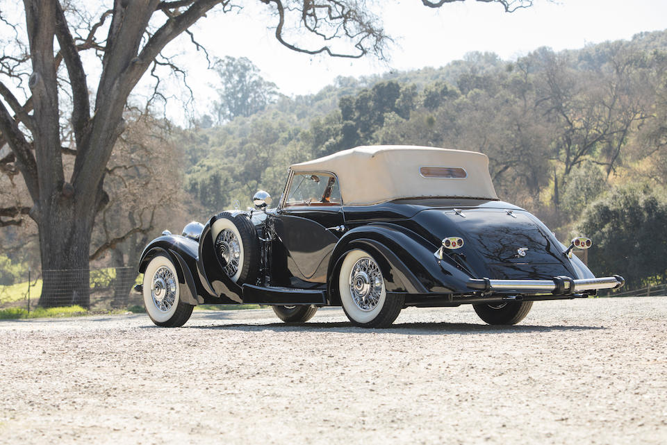 Featured at the Paris Auto Show Ex-Richard Croxton Adams ,1935 Mercedes-Benz 500 K Cabriolet  Chassis no. 123696 Engine no. 102405.38 123696