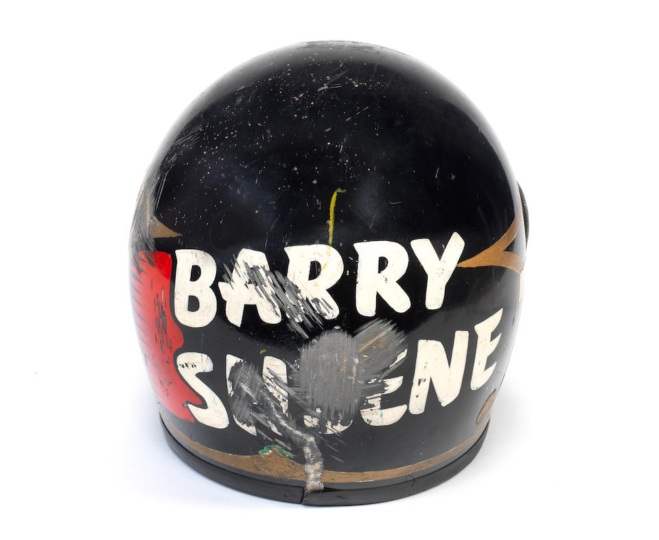 Barry Sheene's 1974 Bell racing helmet, ((6))