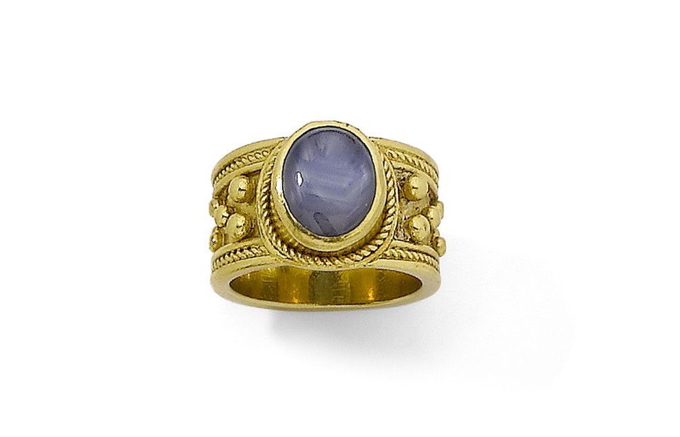 A sapphire ring
