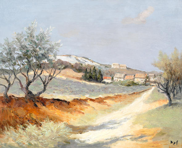 Marcel Dyf (French, 1899-1985) Arbres de Provence &#224; Eygali&#232;res (Painted in 1980)