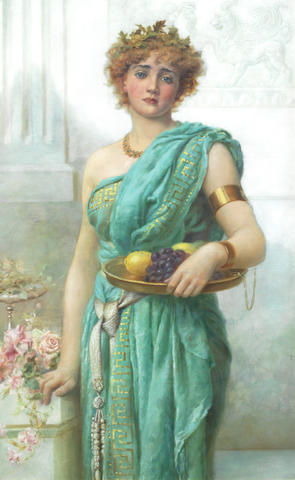 Norman Prescott-Davies (British, 1862-1915) Classical maiden