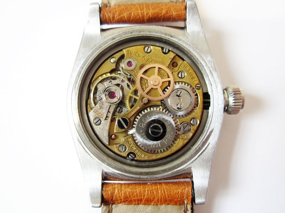 Rolex. A very rare and unusual stainless steel centre seconds manual wind wristwatch Oyster Scientific, Ref2765, Serial No.857**, Circa 1939 image 2