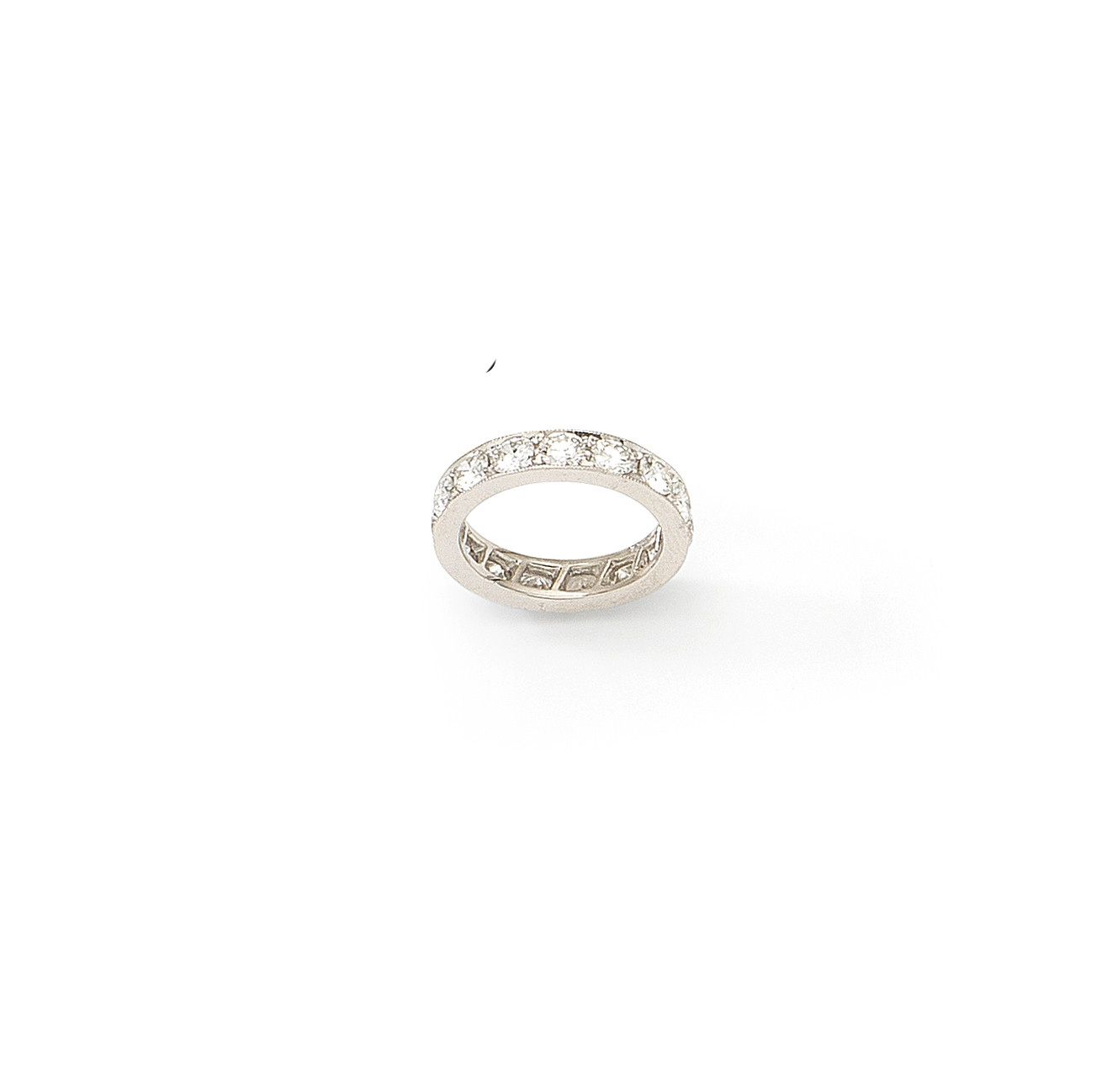 A diamond eternity ring