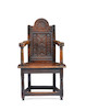 Thumbnail of A rare James I joined oak adolescents' caqueteuse armchair, Salisbury, circa 1610 - 20 In the manner of the acclaimed Humphrey Beckham workshop image 1