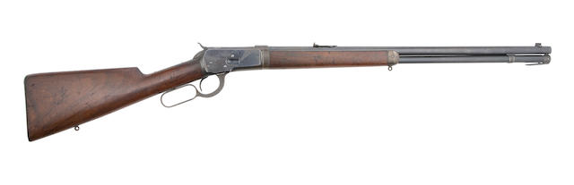A .38(W.C.F.) Winchester 1892 Model Takedown Lever-Action Repeating Rifle