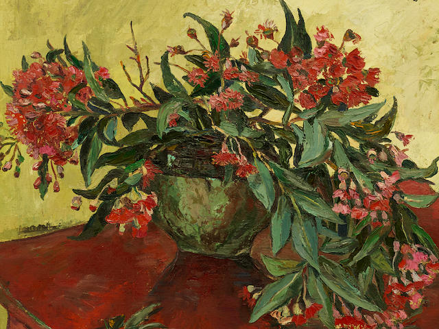 Irma Stern (South African, 1894-1966) Still Life with Red Flowering Gum