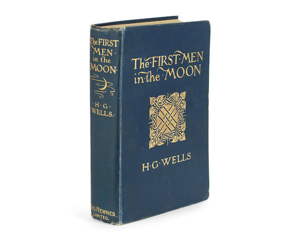 WELLS (H.G.) The First Men in the Moon, FIRST EDITION, FIRST ISSUE, AUTHOR'S PRESENTATION COPY, INSCRIBED "To Doctor Henry Hick (To be taken when required). H.G. Wells. Nov 20th 1901" on half-title, Georges Newnes, 1901