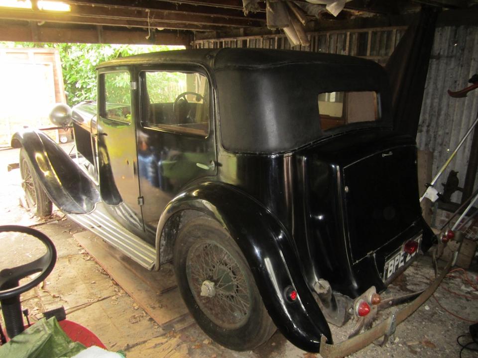Property of a deceased's estate,1934 Talbot AW 75 Sports Saloon Project  Chassis no. 34324