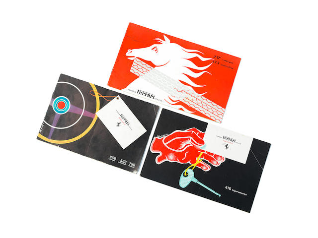 Three Ferrari sales brochures, ((3))