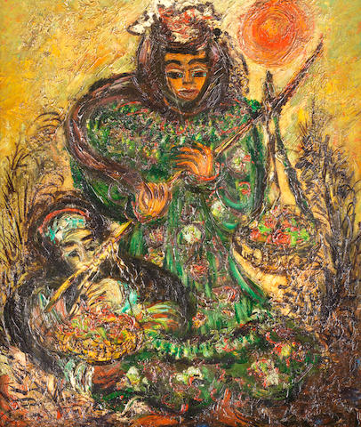 Tahia Halim (Egypt, 1919-2003) Nubian Dawn