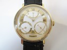 Thumbnail of George Daniels. A very rare and fine 18K gold limited series manual wind instantaneous calendar wristwatch with power reserve indication, co-axial escapement and start stop mechanism, Daniels Anniversary Edition, No.24/35 image 6