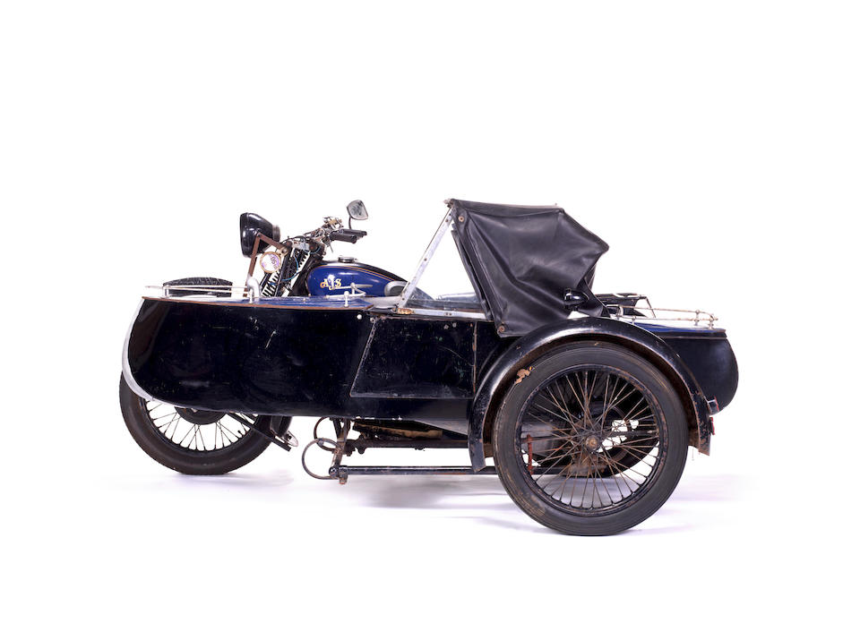 1930 AJS 998cc Model R2 Motorcycle Combination Frame no. 55941 Engine no. 55941