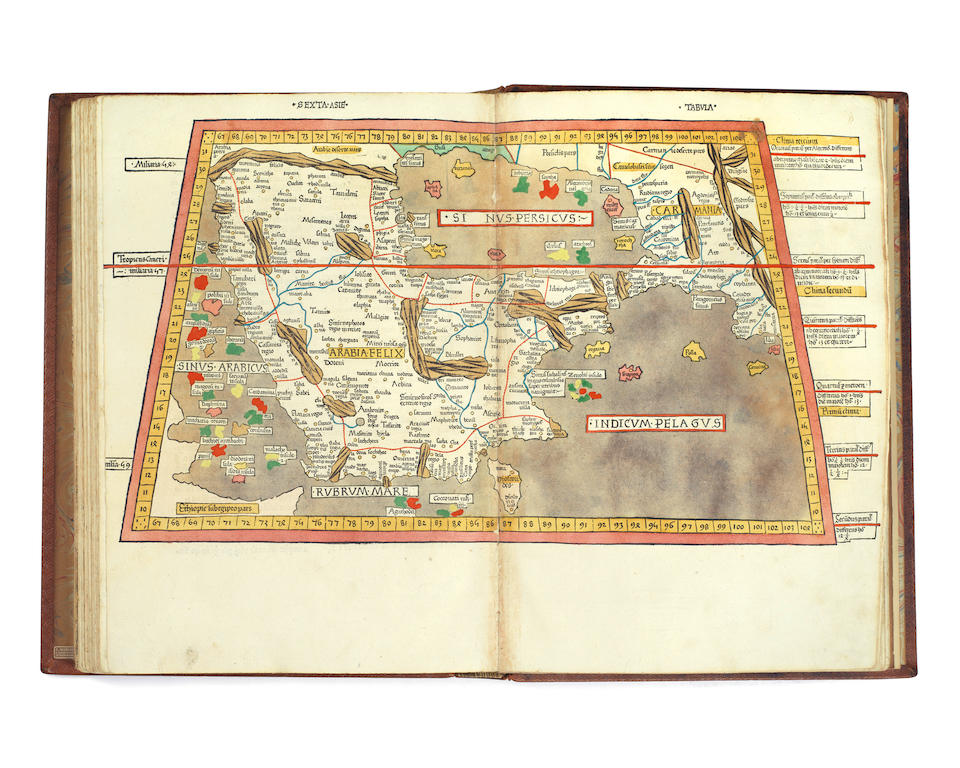 PTOLEMAEUS (CLAUDIUS) Cosmographia [translated from Greek into Latin by Jacobus Angelus; edited by Nicolaus Germanus], Ulm, Johann Reger for Justus de Albano, 21 July 1486