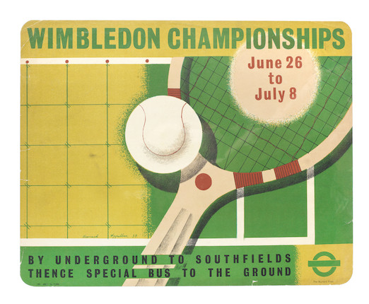 Bonhams Leonard Appelbee (19142000) WIMBLEDON CHAMPIONSHIPS, 1939