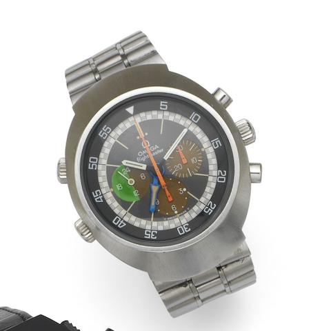 Omega. A stainless steel manual wind chronograph bracelet watch Flightmaster, Ref:145.013, Movement No.31631577, Circa 1975