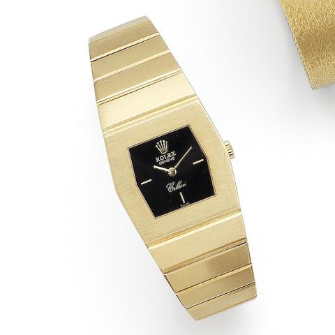 Rolex. A lady's 18K gold manual wind bracelet watch Cellini Queen Midas, Ref:4341, Serial No.427****, Circa 1975