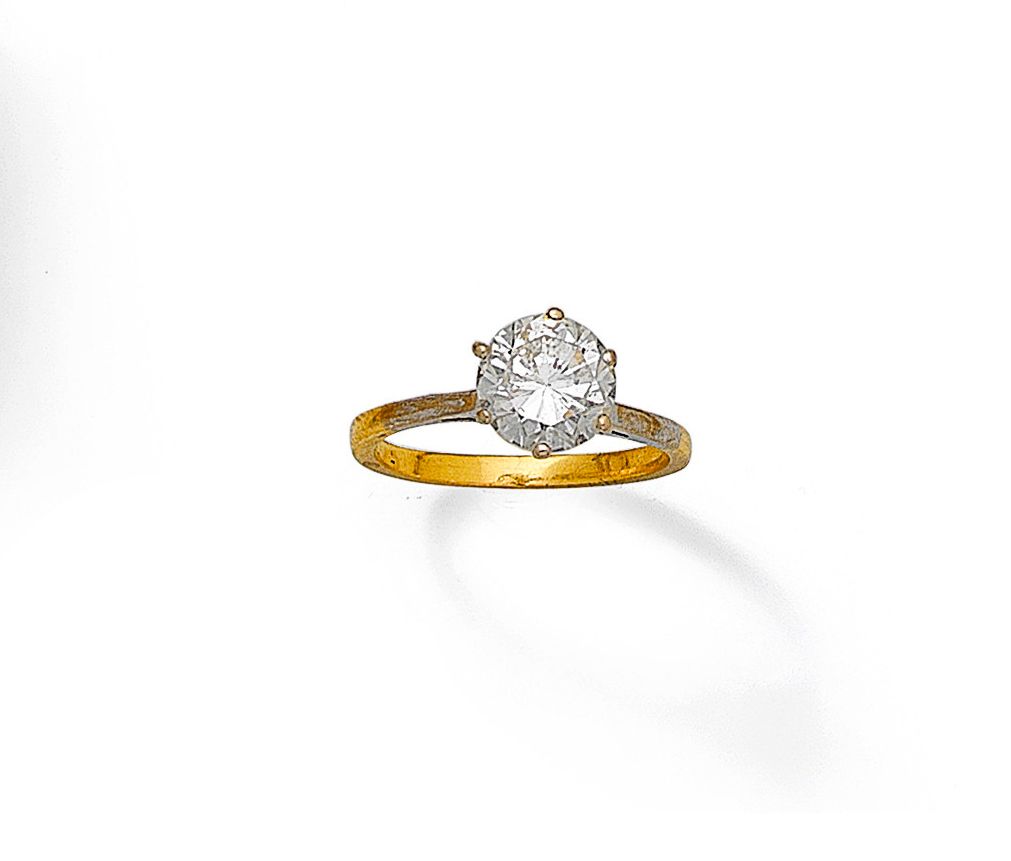 A diamond single-stone ring