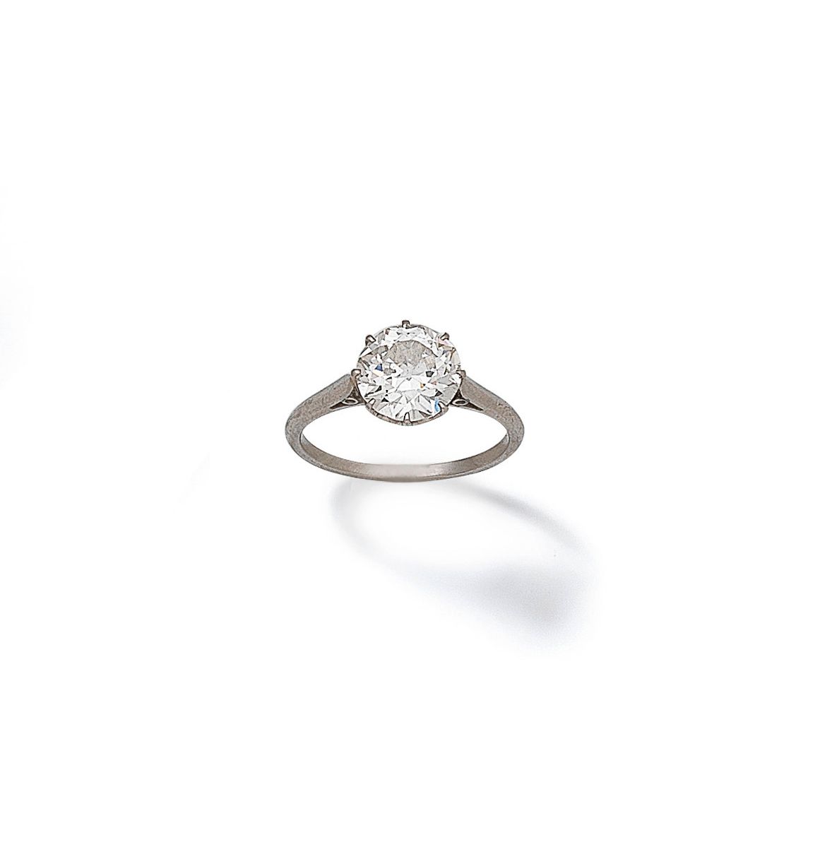 A diamond single-stone ring