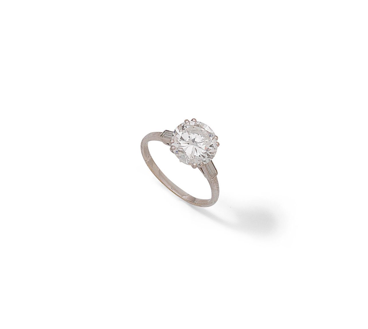 A diamond single-stone ring