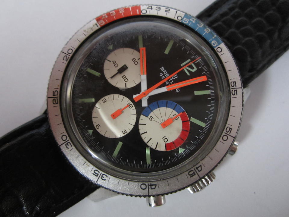 Breitling. A stainless steel manual wind yacht timing chronograph wristwatch Co-Pilot, Ref:7650, Case No.1276456, Circa 1965