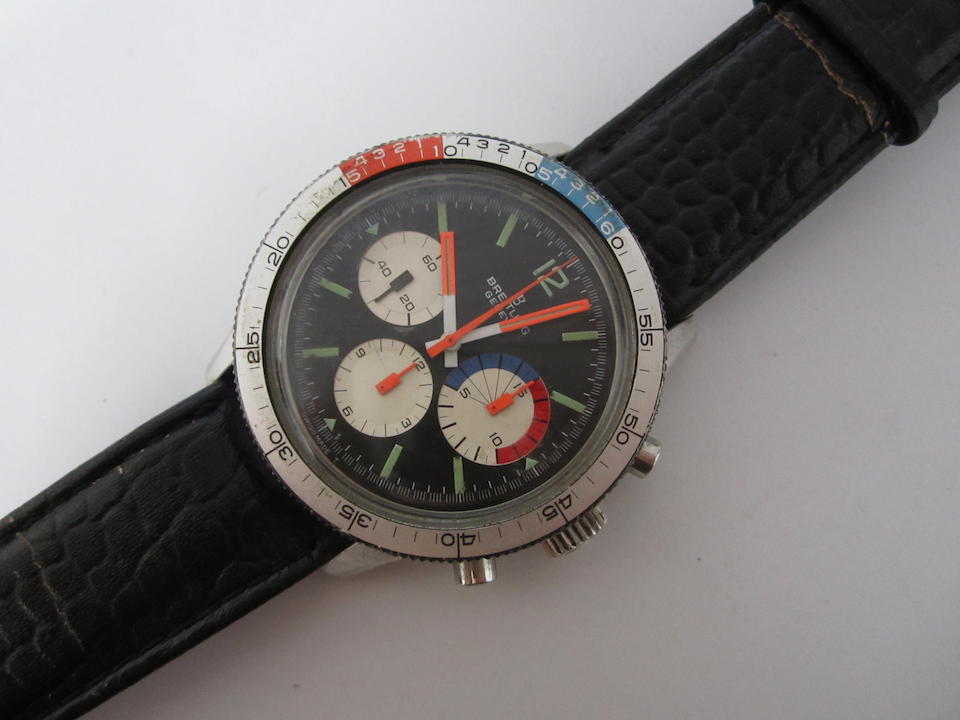 Breitling. A stainless steel manual wind yacht timing chronograph wristwatch Co-Pilot, Ref:7650, Case No.1276456, Circa 1965
