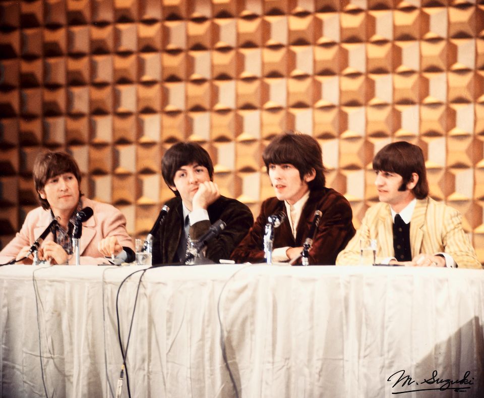 Bonhams : Two colour photographs of the Beatles, Japan, 1966,
