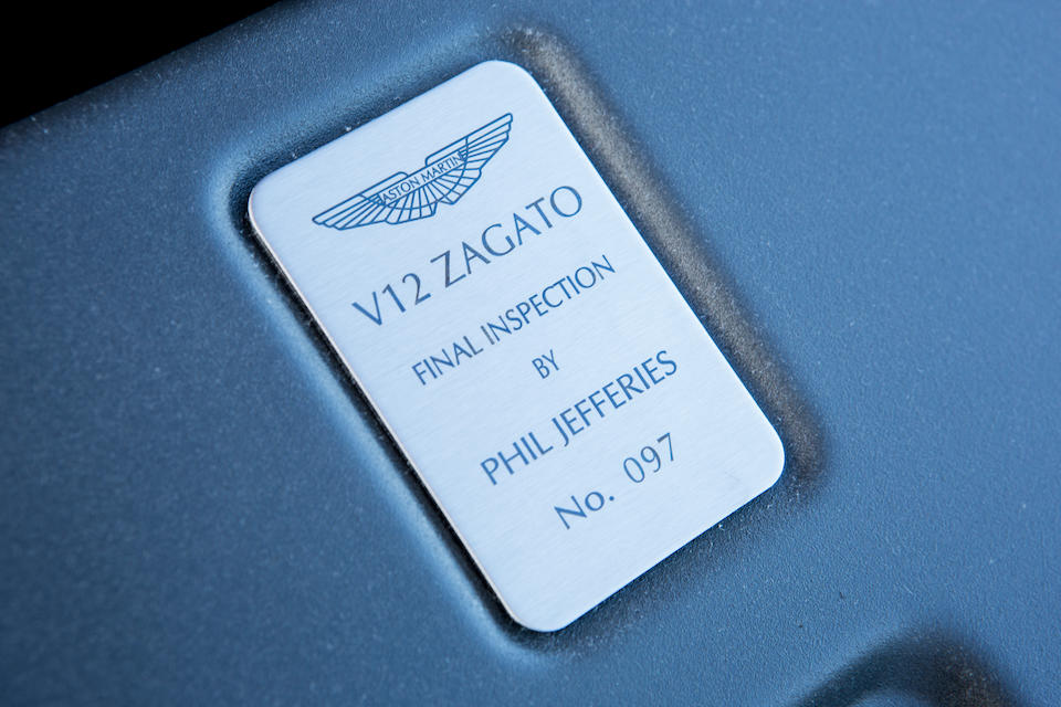 2013 Aston Martin V12 Zagato Coup&#233;  Chassis no. SCFEBBGF4DGS31309