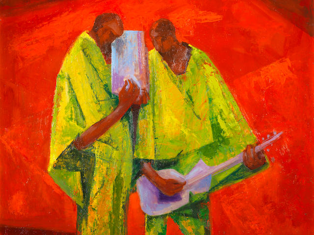 Yusuf Adebayo Cameron Grillo (Nigerian, born 1934) The Duet