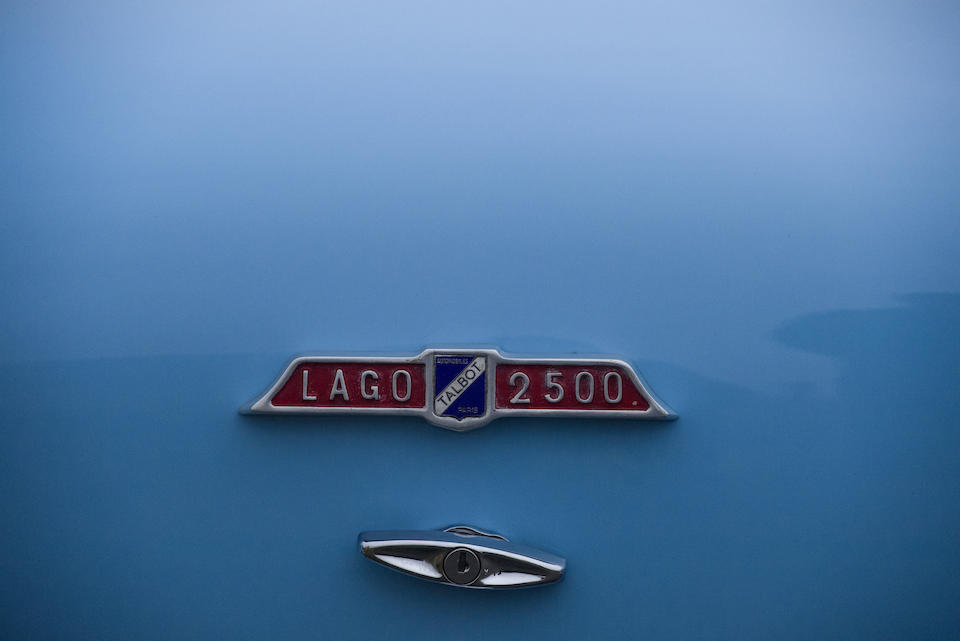 1958 Talbot-Lago V8 America Coup&#233; T14  Chassis no. 140069B