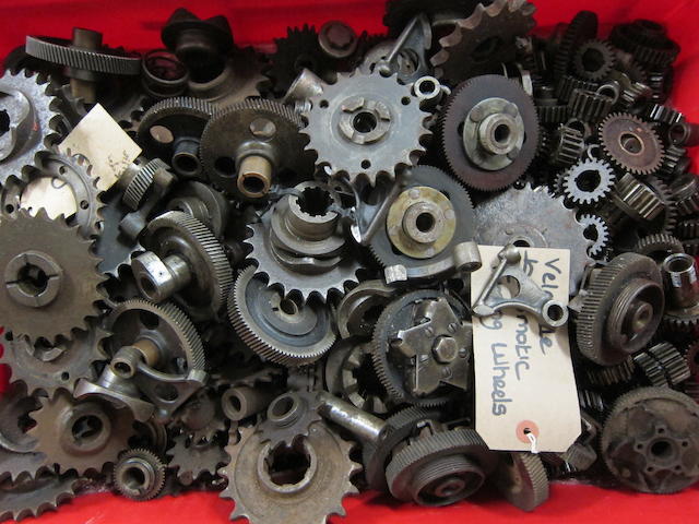 A good quantity of timing gears, magneto and engine sprockets,  ((Qty))
