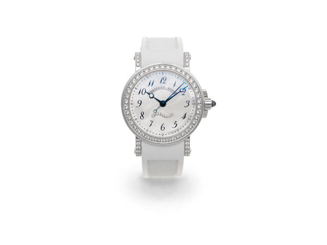 Breguet. A lady's 18K white gold and diamond set automatic wristwatch  Marine, Ref: 8818, Sold 14th February 2007
