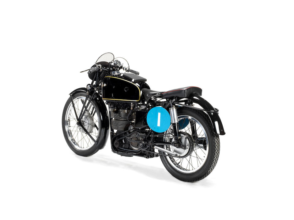 The works, Freddie Frith, 1949 World Championship-winning, 1948 and 1949 Isle of Man Junior TT-winning,1948 Velocette 348cc DOHC KTT Racing Motorcycle Frame no. SF114 Engine no. L.IOM 68560.1046