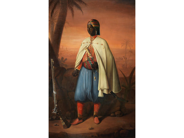 Follower of Emile Jean Horace Vernet (French, 1789-1863) An Officer of the Arm&#233;e D'Afrique