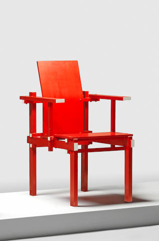 Red Chair (Rietveld model 1925) excecuted by Gerard van de Groenekan
