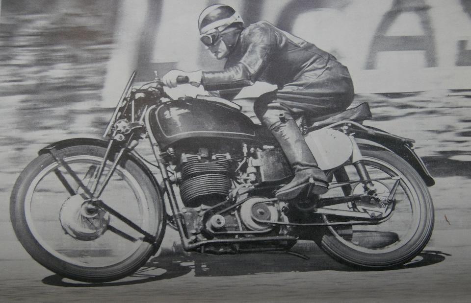 The works, Freddie Frith, 1949 World Championship-winning, 1948 and 1949 Isle of Man Junior TT-winning,1948 Velocette 348cc DOHC KTT Racing Motorcycle Frame no. SF114 Engine no. L.IOM 68560.1046