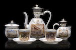 Thumbnail of A rare Imperial porcelain presentation tête-à-tête service Imperial Porcelain Factory, period of Alexander II, about 1866 image 1