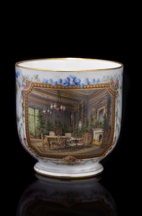 A rare Imperial porcelain presentation tête-à-tête service Imperial Porcelain Factory, period of Alexander II, about 1866 image 4