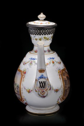 A rare Imperial porcelain presentation tête-à-tête service Imperial Porcelain Factory, period of Alexander II, about 1866 image 3