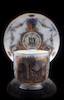 Thumbnail of A rare Imperial porcelain presentation tête-à-tête service Imperial Porcelain Factory, period of Alexander II, about 1866 image 2
