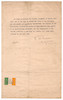 Thumbnail of IRELAND -  PATRICK PEARSE & THE EASTER RISING The Order of Surrender, typed and signed (P. H. Pearse) and dated (29th April 1916/ 3.45 p.m.) image 1