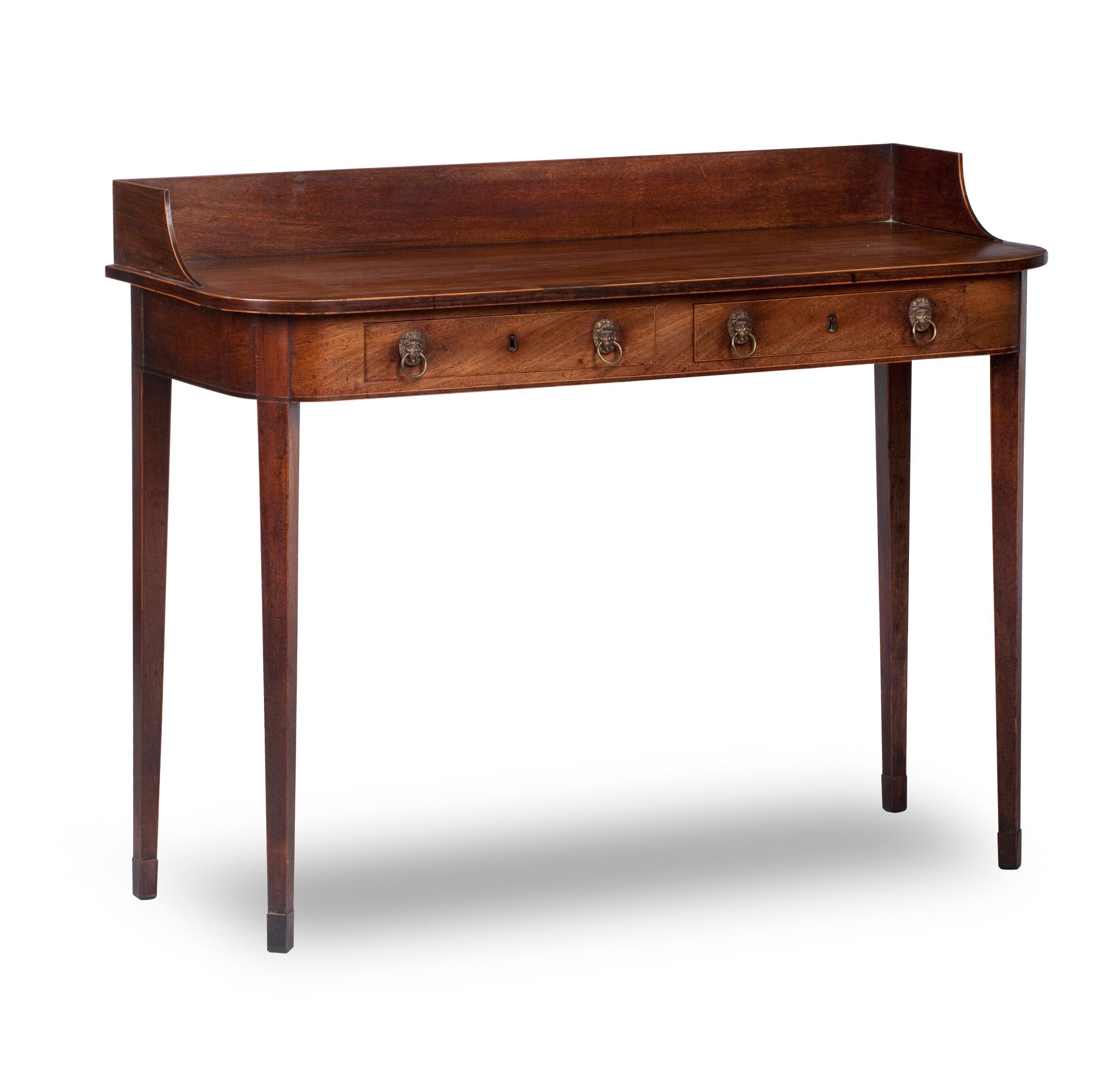 A Regency mahogany bowfronted serving table