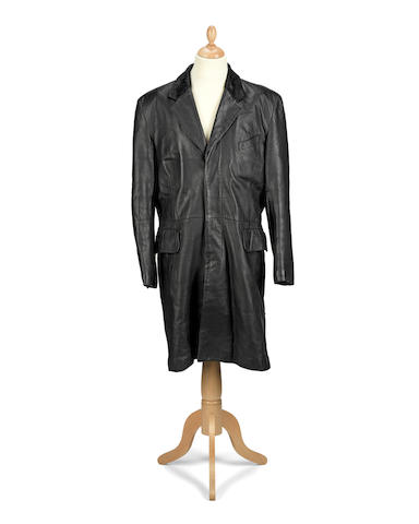 George Michael: A black leather coat worn at the 1994 MTV Europe Music Awards ceremony,