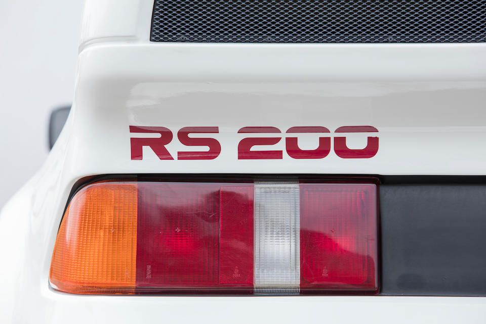 1986 Ford RS 200  Chassis no. SFACXXBJ2CGL00103