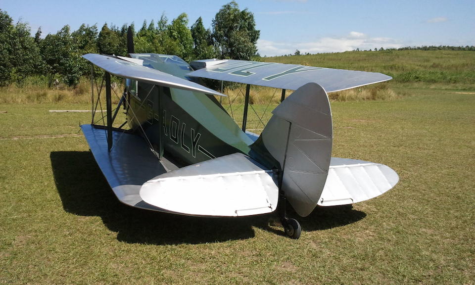 Formerly the property of Victor Gauntlett and P&A Wood,1935 De Havilland  DH87 Hornet Moth Four-Seat Cabin Biplane  Chassis no. 8020