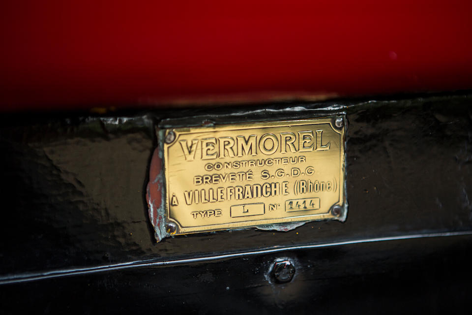 1913 Vermorel 12/16hp Model L Torpedo Tourer  Chassis no. L1414