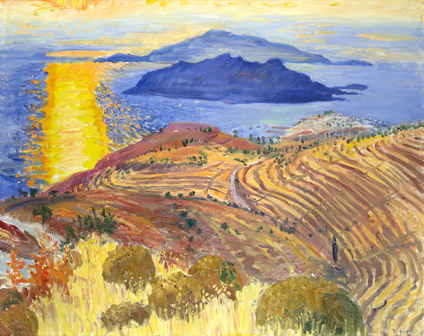 Frederick Gore CBE RA (British, 1913-2009) 'Aegina: before sunset'
